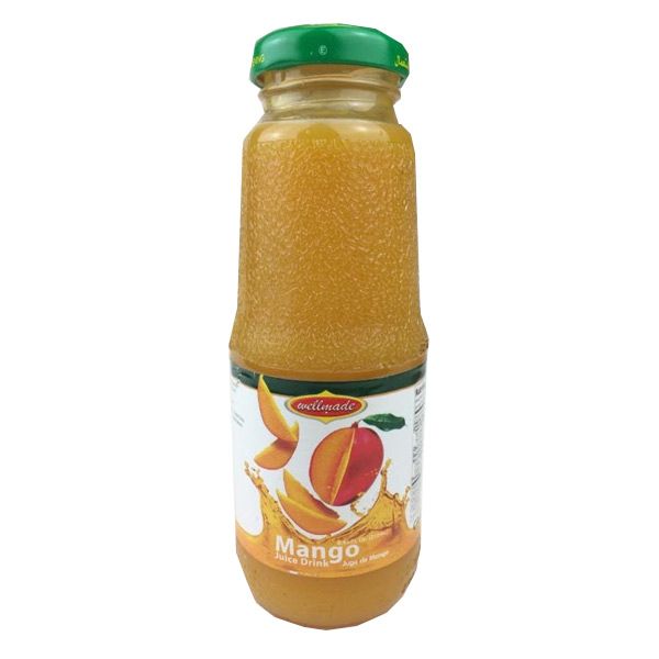 WELLMADE MANGO JUICE GLASS BOTTLE 1LITER